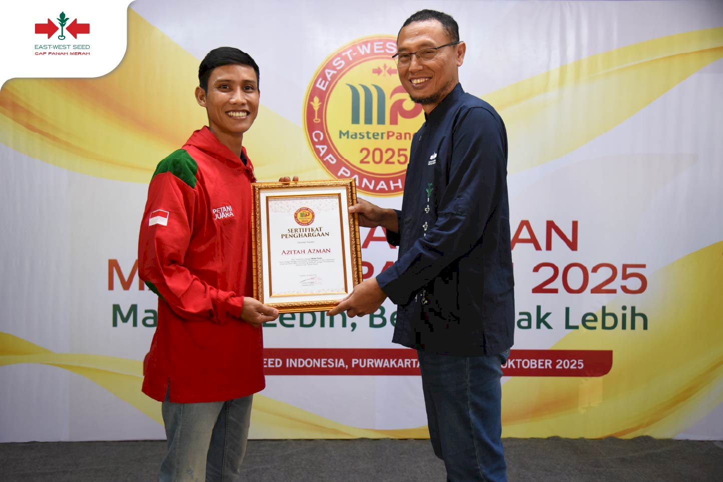 salah satu penerima penghargaan Master Panen Award